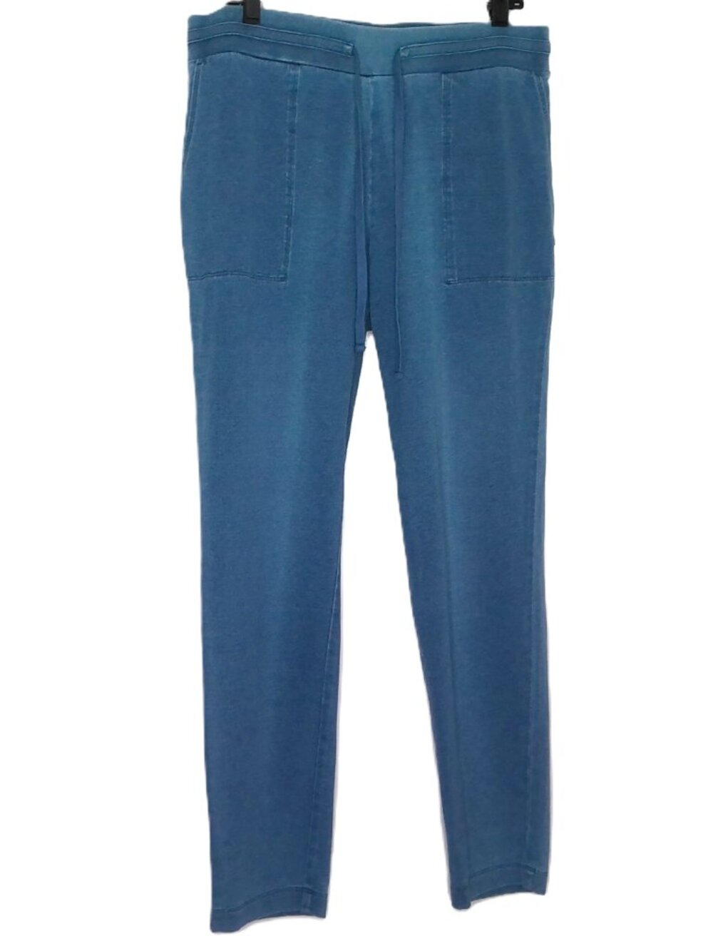 New Pure Jill Indigo Sweat Pants Casual Lounge Drawstring Pockets Stretch Sz M